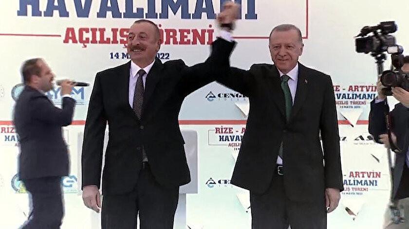 Erdoğan, Aliyev inaugurate Rize-Artvin airport