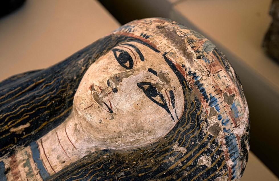 egyptian female sarcophagus