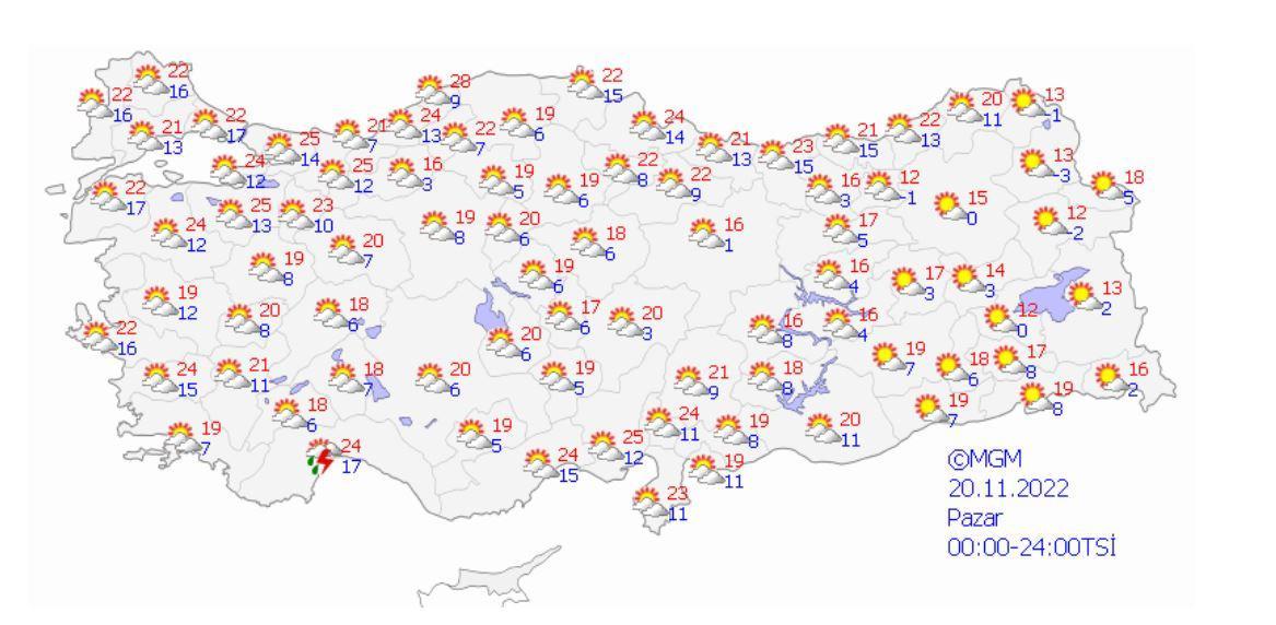Bu hafta sonu yağmur yağacak mı? Meteoroloji Hava Durumu Tahmini 1920 Kasım hava durumu nasıl? Bu hafta sonu yağmur yağacak mı? Meteoroloji Hava Durumu Tahmini 1920 Kasım hava durumu nasıl?