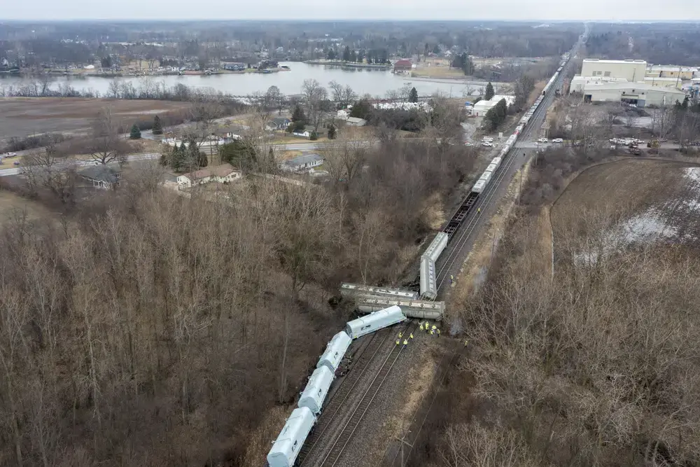 No hazardous materials spill in Michigan train derailment - World News