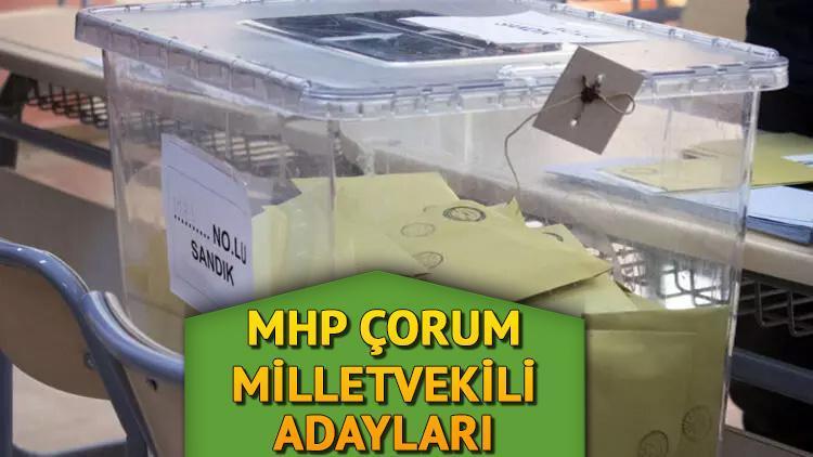 MHP orum milletvekili adaylar listesi 2023 MHP orum