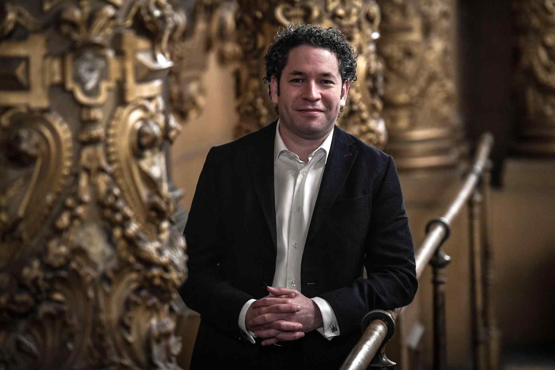 Musical Director of the Paris Opera Gustavo Dudamel and his wife