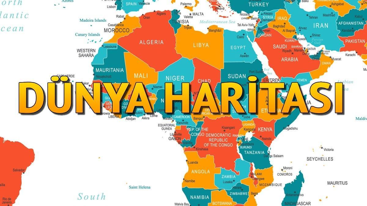 D nya Haritas 2024 lkeler K talar Okyanuslar Sular Da lar 