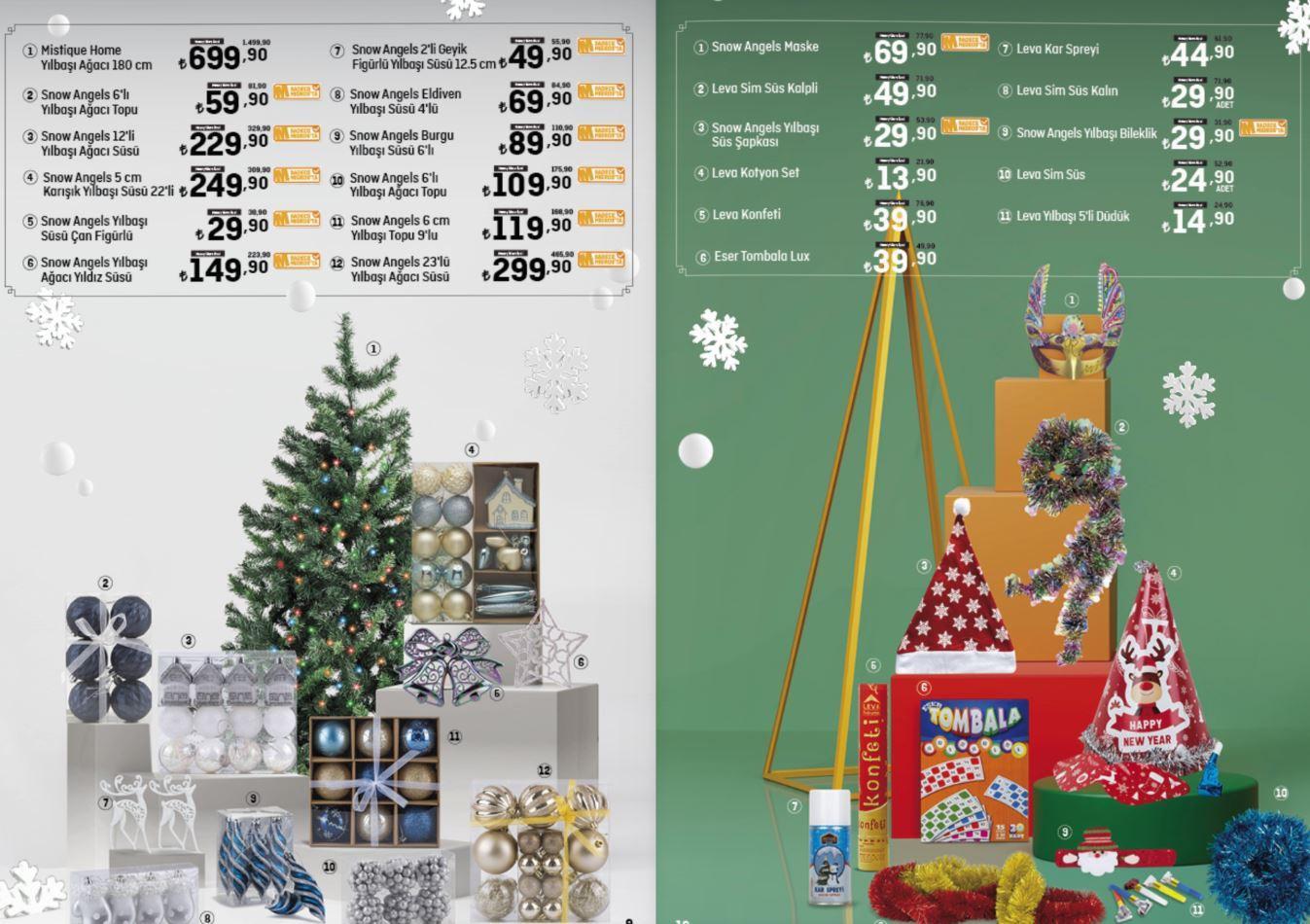 Migros 22 Aralık-3 Ocak 2024 indirimli ürünler kataloğu | Airfryer, Elektrikli ısıtıcı, masa lambası, yılbaşı ağacı ve süslemeleri, ütü, blender set, çay makinesi raflarda yerini aldı