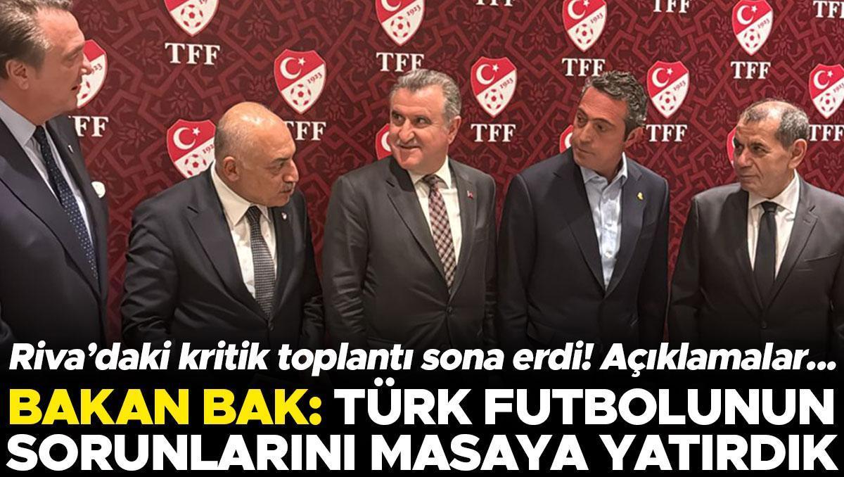 Turkish Football Union Meeting: Clubs Union, Minister of Youth and Sports, and TFF President Discuss Solutions and Plans for the Future