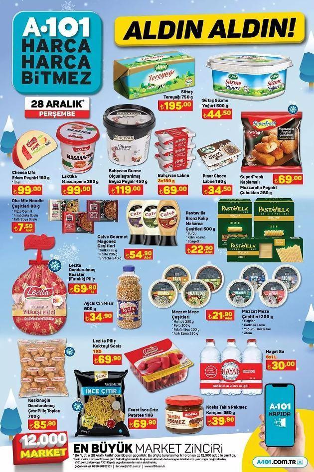 A101 28 Aralık Aktüel Ürünler Broşürü (KATALOG) | A101 markette bu hafta Airfryer, çamaşır makinesi, valiz, halı ve kahve makinesi satışa çıkıyor