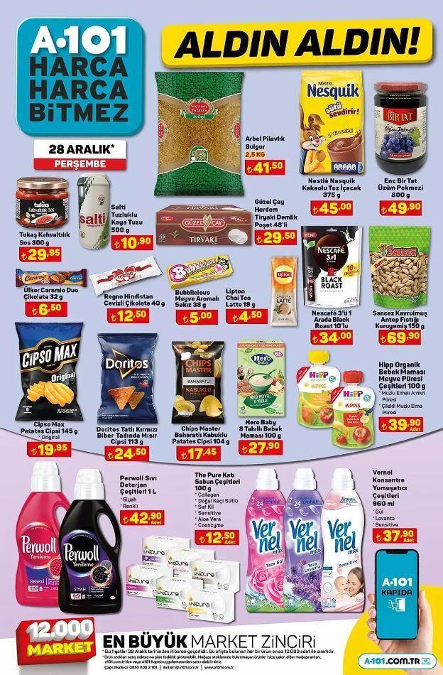 A101 28 Aralık Aktüel Ürünler Broşürü (KATALOG) | A101 markette bu hafta Airfryer, çamaşır makinesi, valiz, halı ve kahve makinesi satışa çıkıyor