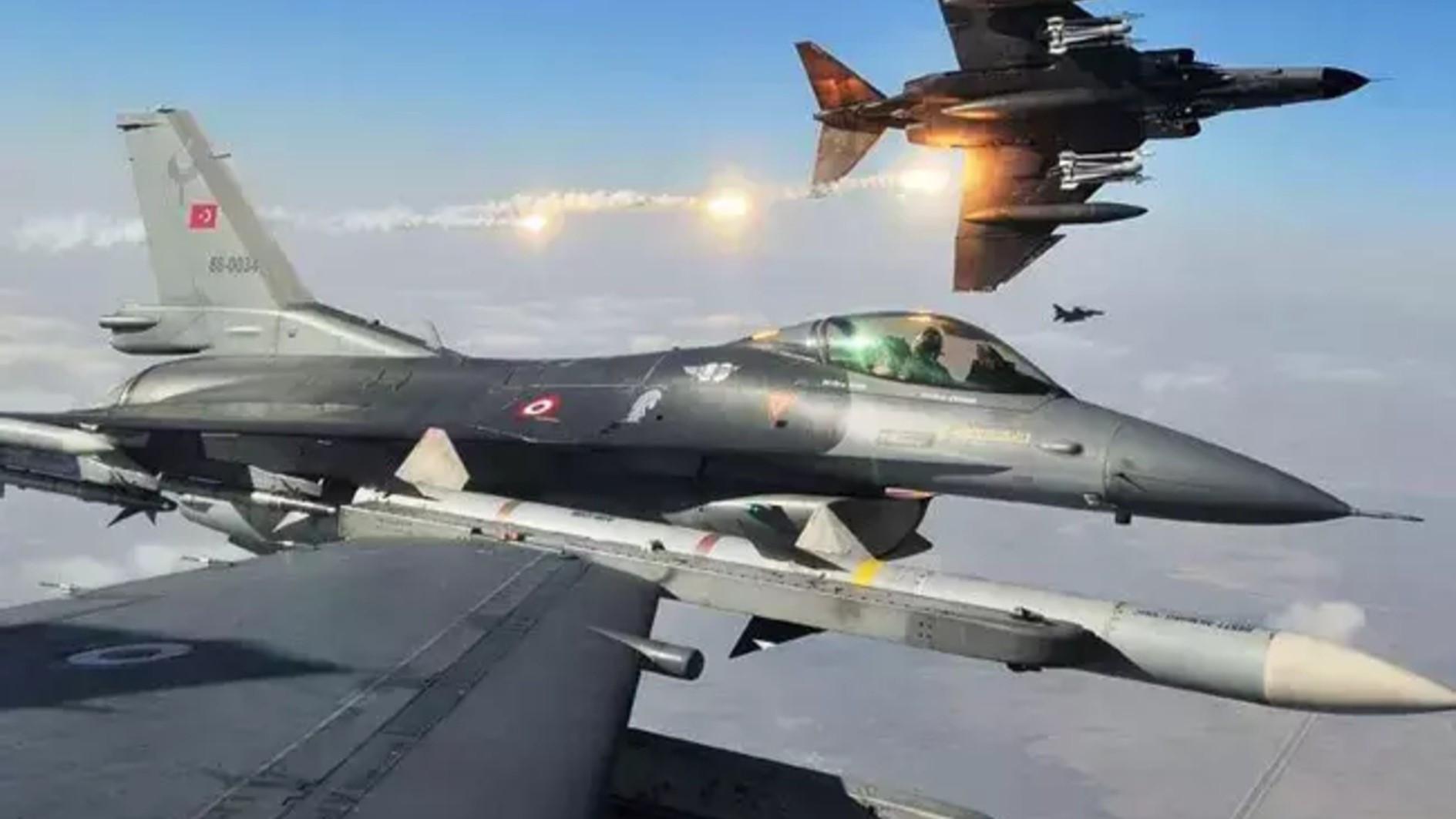 Türkiye strikes 29 PKK terrorist targets in northern Iraq, Syria