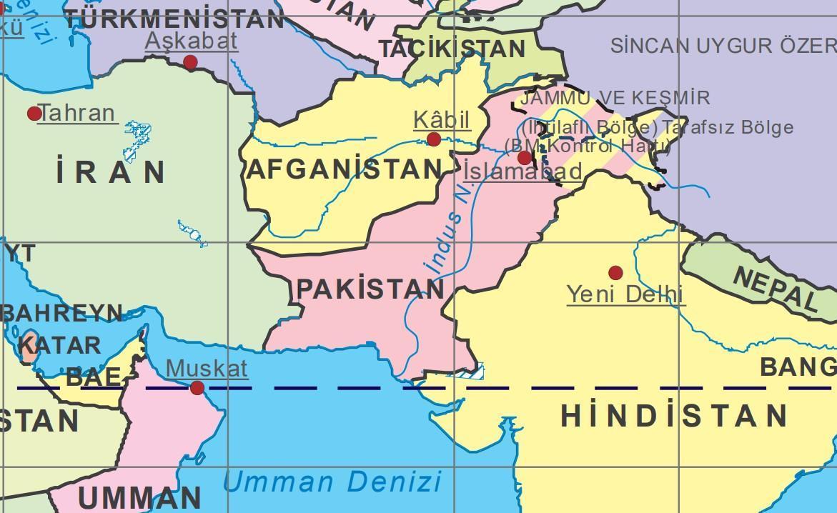 İRAN PAKİSTAN HARİTASI: 2023-2024 İran ve Pakistan nüfusu bilgisi.. İran'ın ve Pakistan'ın komşu ülkeleri kimler?