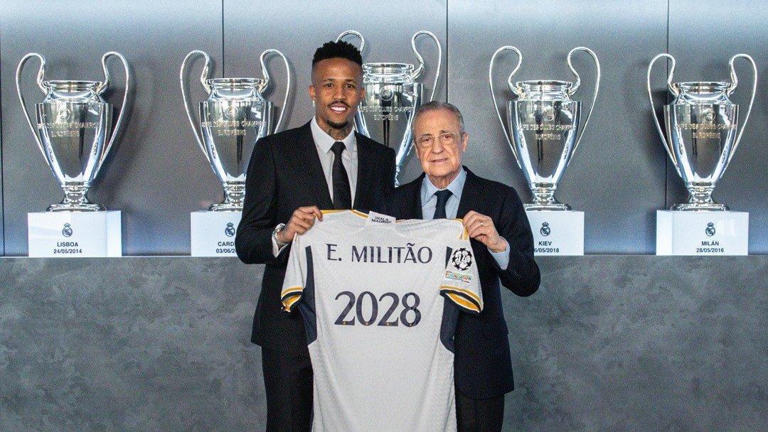 Real Madrid Eder Militao'nun sözleşmesini 2028'e kadar uzattı