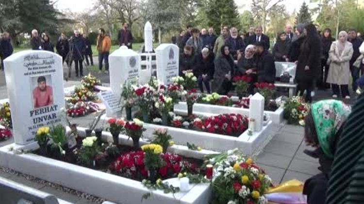 Almanya'daki ırkçı terör saldırısında hayatını kaybedenler için anma töreni