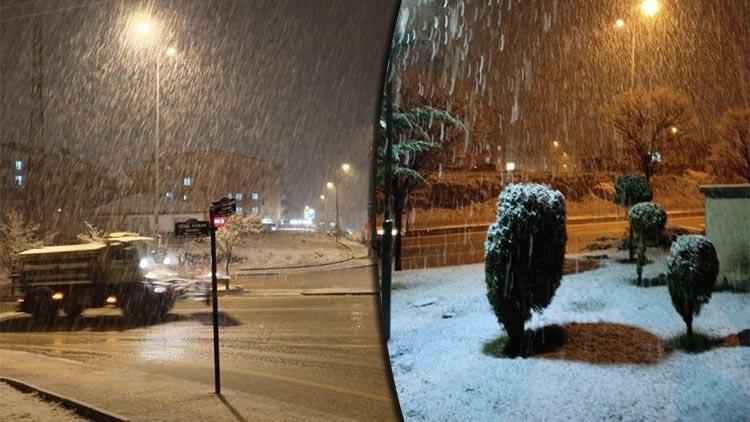 Ankara da kar yağışı etkili oldu
