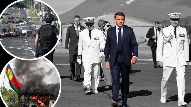 Ortalık yangın yerine döndü 6 ölü Macron sahaya indi Başka