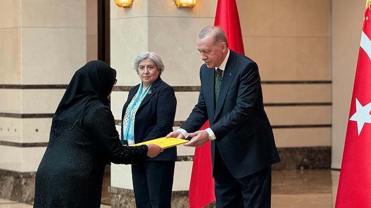 3 ülkenin büyükelçisinden Cumhurbaşkanı Erdoğan'a güven mektubu