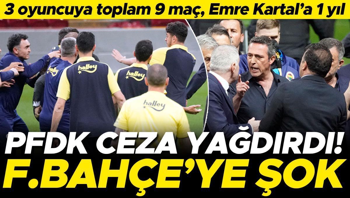 Olaylı Galatasaray-Fenerbahçe derbisinin PFDK kararları açıklandı