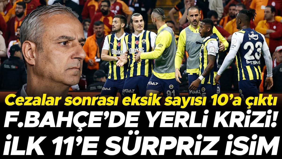 Yerli krizi yaşayan Fenerbahçe de İstanbulspor maçı öncesi 10 eksik