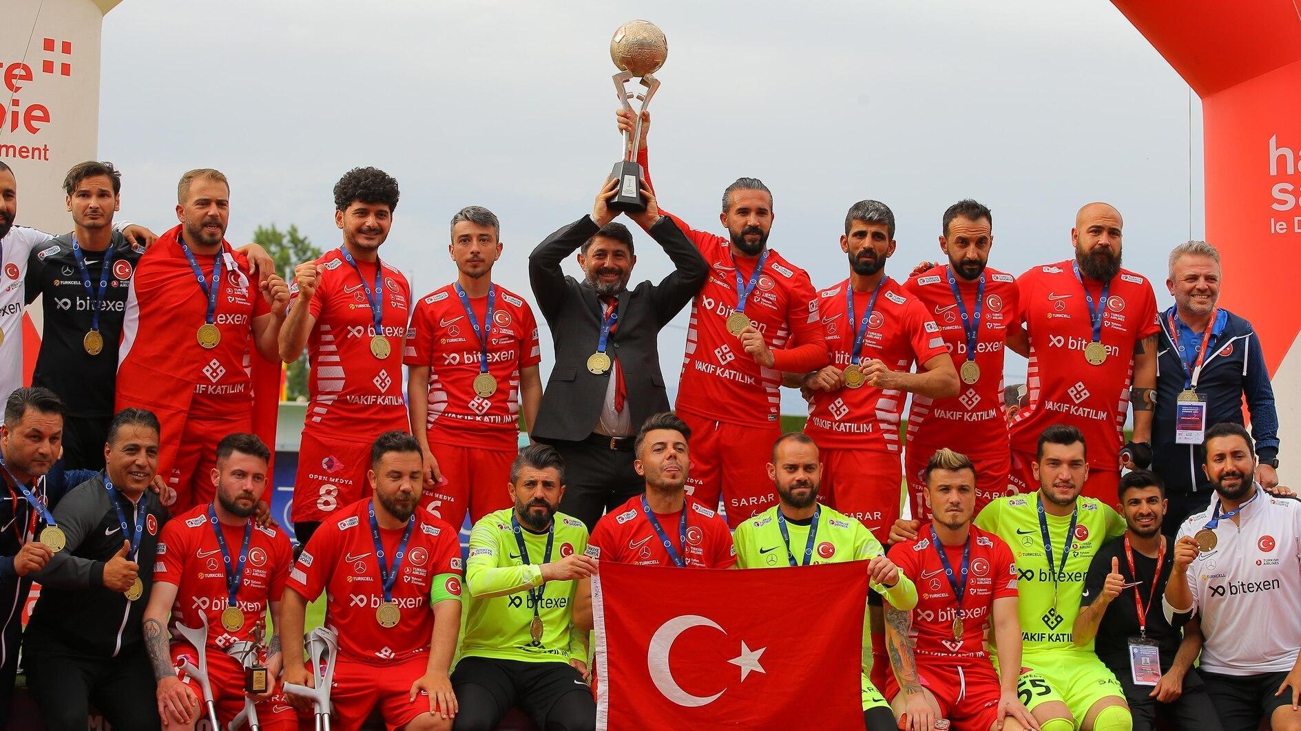 National amputee football team wins European Championship - Turkish News