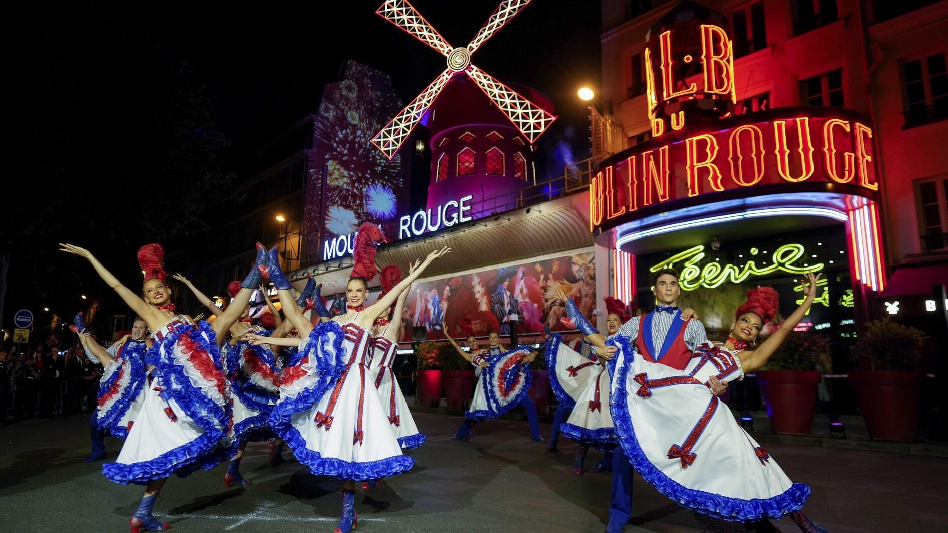 Paris's Moulin Rouge inaugurates new windmill sails ahead of Olympics