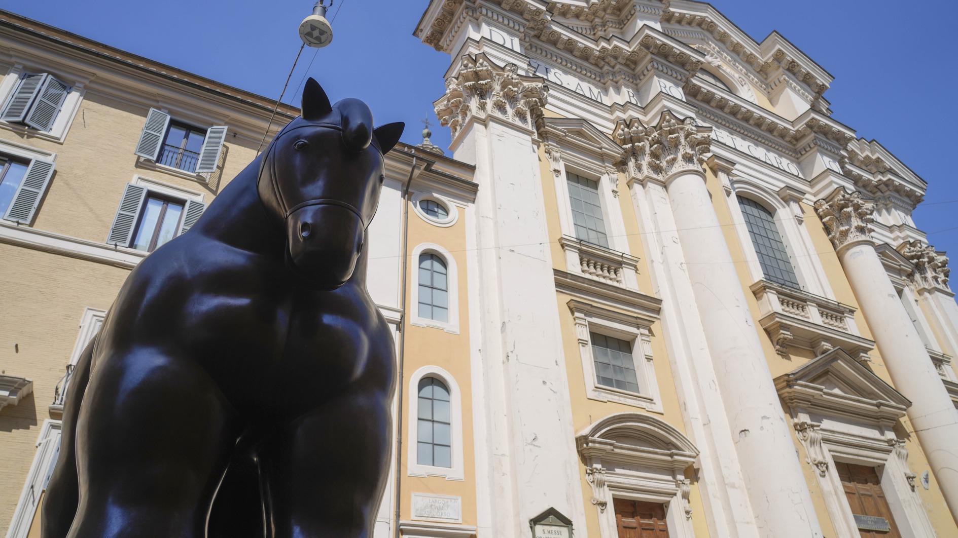 Botero celebrated with an open-air exhibition in Rome