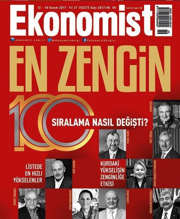 İşte Türkiye’nin en zengin 100 kişi ve ailesi