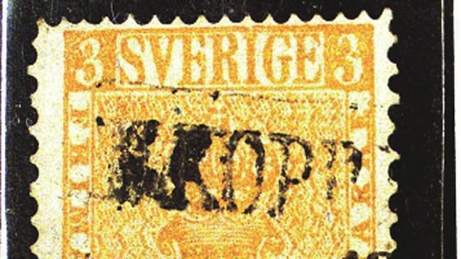 7- İsveç Pulu: Treskilling Yellow