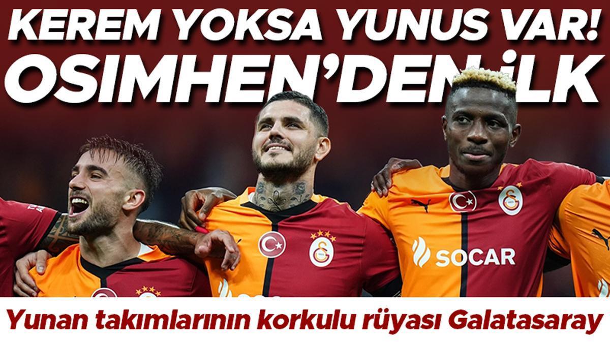 Yunan takes the Korkulu Rüyası Galatasaray! Yunus Akgün yine attı, Victor Osimhen bir ilki yaşadı