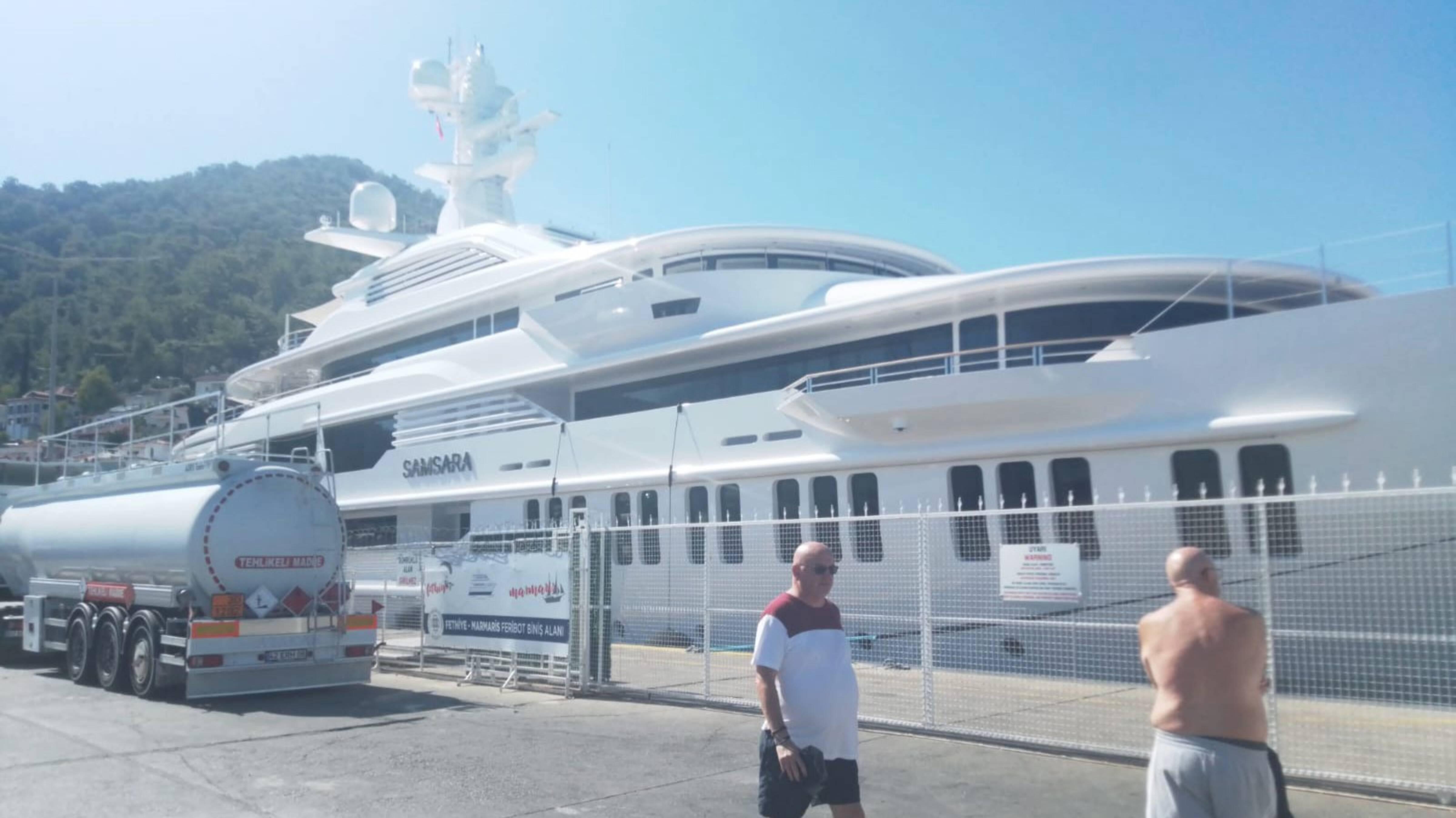 J K Rowling’s yacht ‘Samsara’ anchors in Fethiye