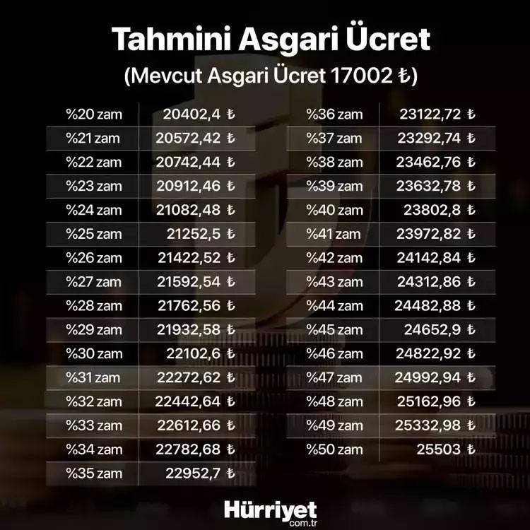 2025 ASGARİ ÜCRET NE KADAR OLACAK 2025 ASGARİ ÜCRET NE KADAR OLACAK