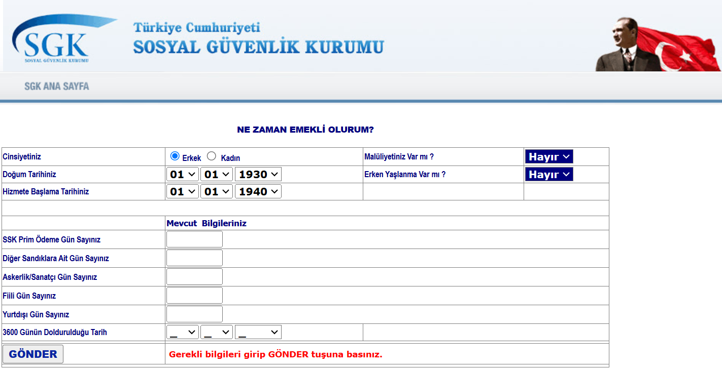 NE ZAMAN EMEKLİ OLURUM NE ZAMAN EMEKLİ OLURUM