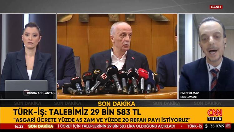 TÜRK-İŞ ASGARİ ÜCRET ZAM TALEBİ 2025 TÜRK-İŞ ASGARİ ÜCRET ZAM TALEBİ 2025