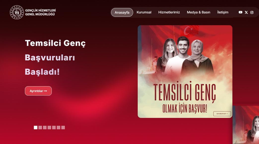 'Temsilci genç' başvuruları başladı