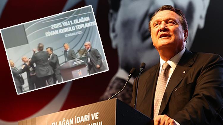 Hürriyet: Beşiktaş Divan Kurulu'nda ortalık karıştı! Hasan Arat'a yumruklu saldırı