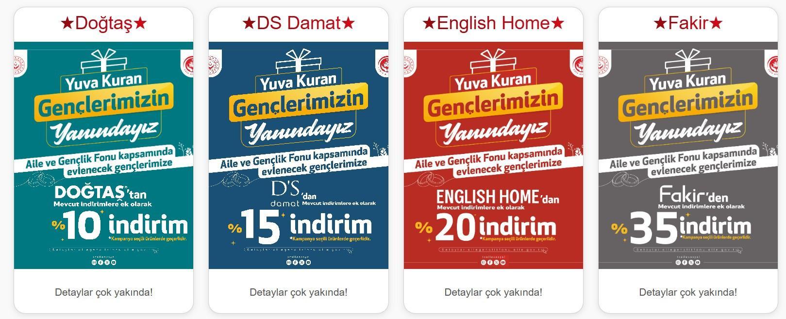 YENİ EVLENECEKLERE İNDİRİM KODU: Nasıl alınır, şartları neler, hangi markaları kapsıyor Detaylı bilgiler YENİ EVLENECEKLERE İNDİRİM KODU: Nasıl alınır, şartları neler, hangi markaları kapsıyor Detaylı bilgiler