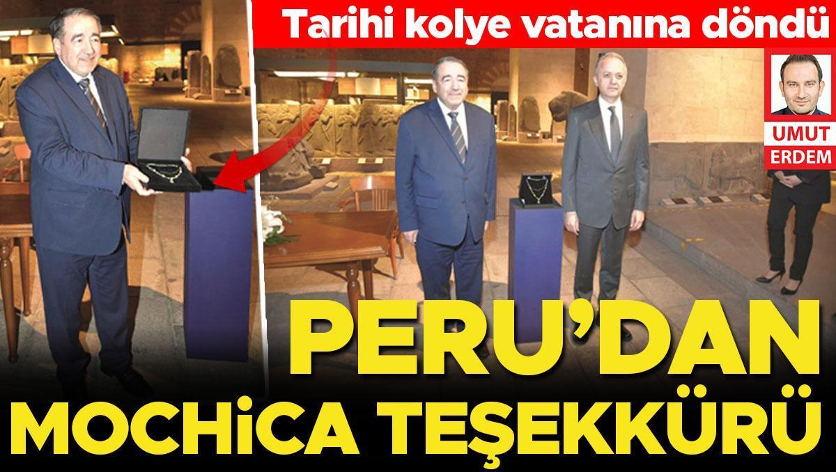 Tarihi kolye vatanına döndü: Peru’dan Mochica teşekkürü