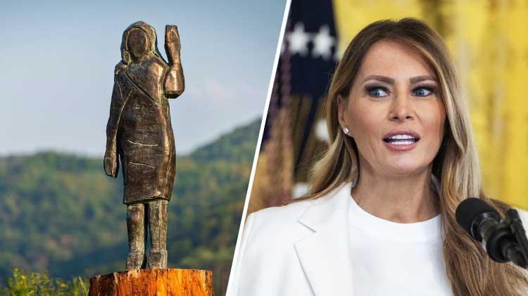 Melania Trump’ın bronz heykeli çalındı