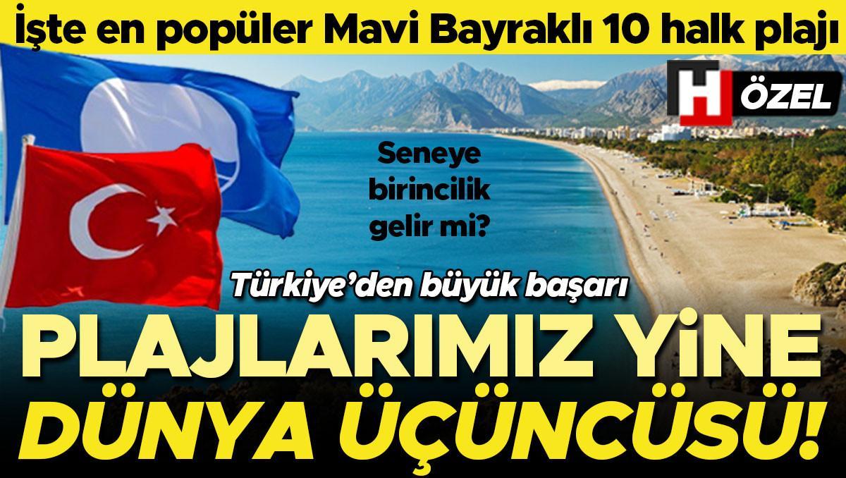 2025 Mavi Bayraklı plajlar listesinde dünya üçüncülüğünü koruduk! Üstelik listeye sürpriz iller de dahil oldu… İşte en popüler Mavi Bayraklı 10 halk plajı