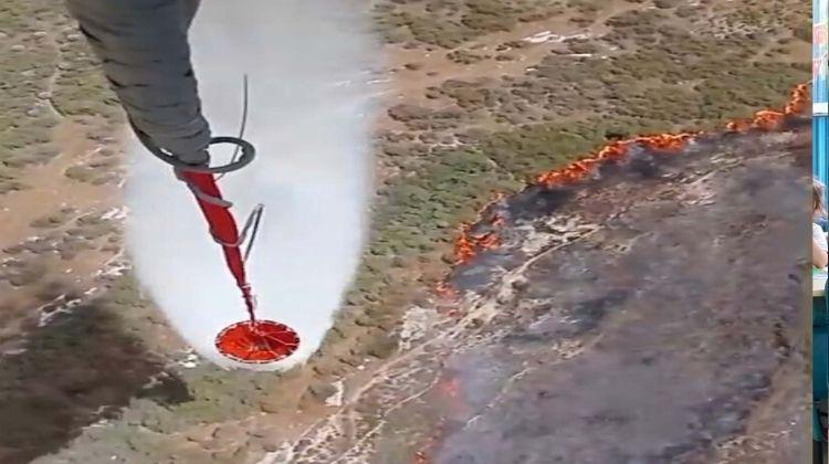 İzmir’de makilik alanda korkutan yangın, havadan ve karadan müdahale sürüyor