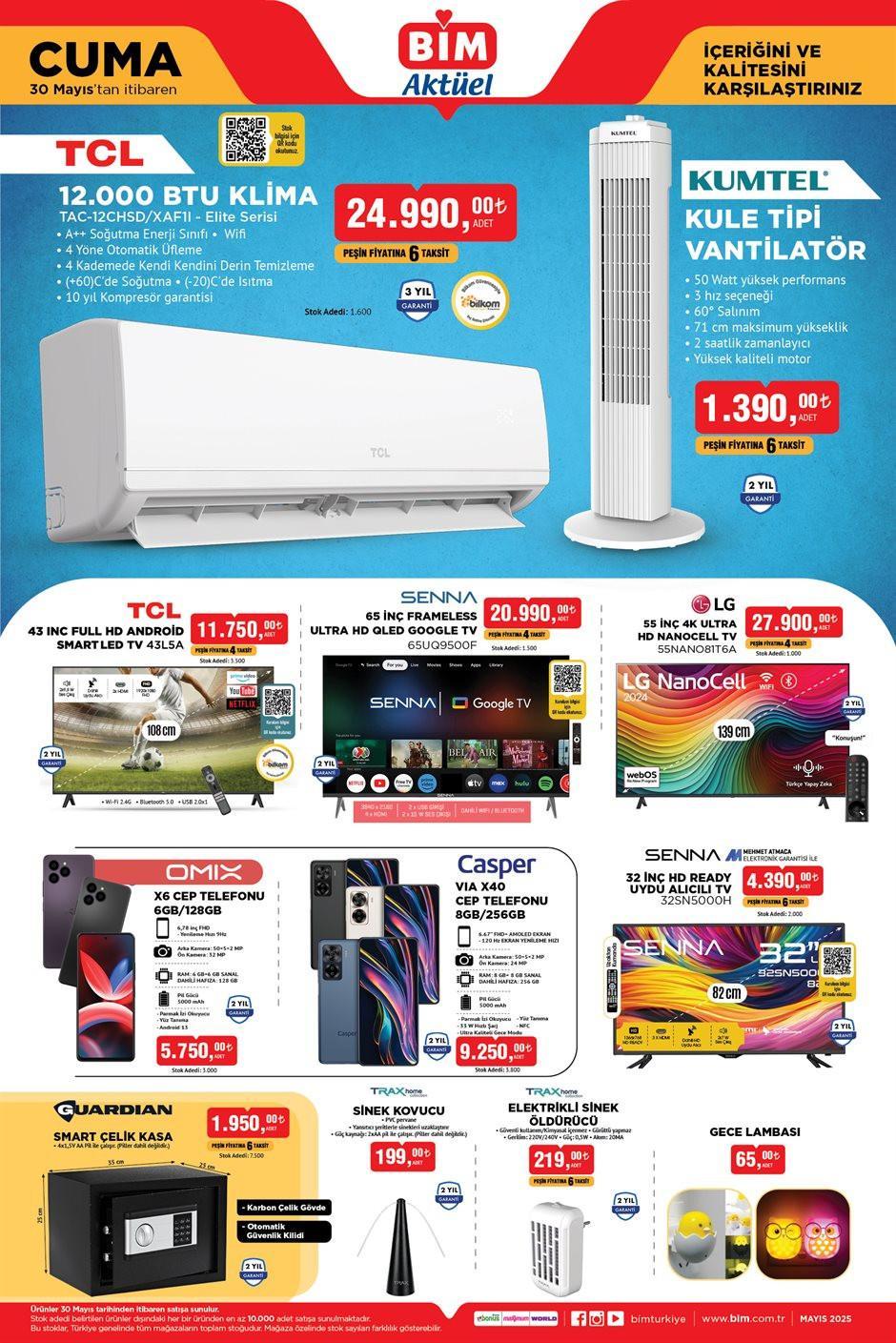 BUGÜN SATIŞTA BİM 30 MAYIS 2025 KATALOĞU - İNDİRİMLİ ÜRÜNLER🛒📌|| Bimde bu hafta cuma neler var Bim aktüel 30 Mayıs 2025 kataloğu Elektrikli Bisiklet, Barbekü, Klima, Vantilatör getiriyor