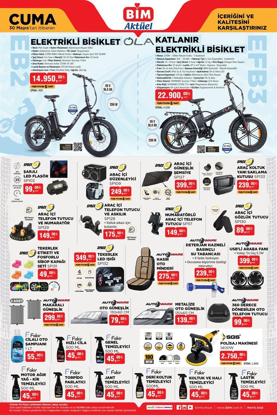 BUGÜN SATIŞTA BİM 30 MAYIS 2025 KATALOĞU - İNDİRİMLİ ÜRÜNLER🛒📌|| Bimde bu hafta cuma neler var Bim aktüel 30 Mayıs 2025 kataloğu Elektrikli Bisiklet, Barbekü, Klima, Vantilatör getiriyor