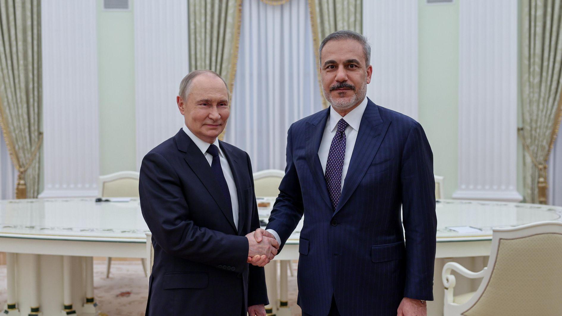 Fidan, Putin Ukrayna Savaşı'nı, ikili sorunları tartışın