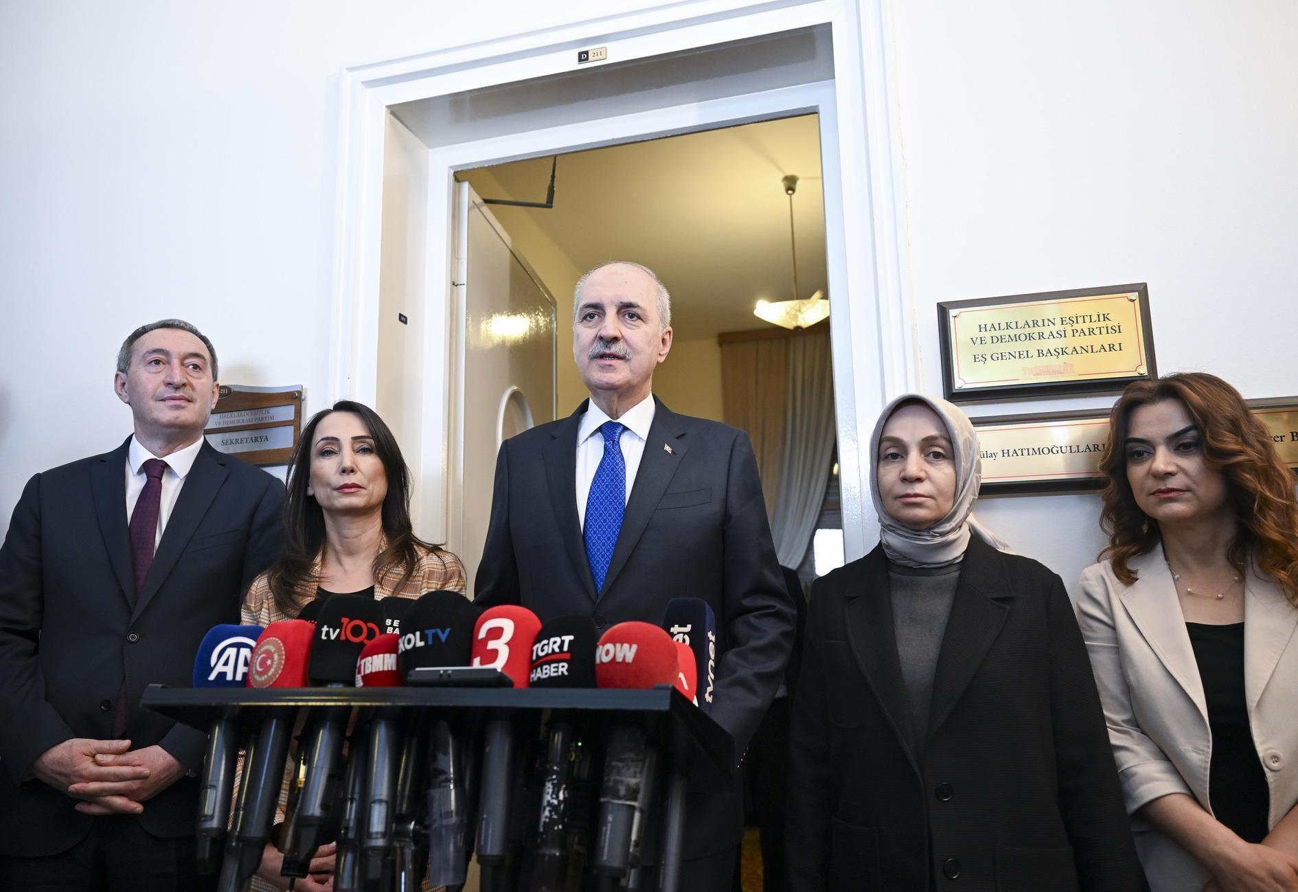 Kurtulmaş, yeniden seçilmeden önce Dem Partisi ile buluşuyor