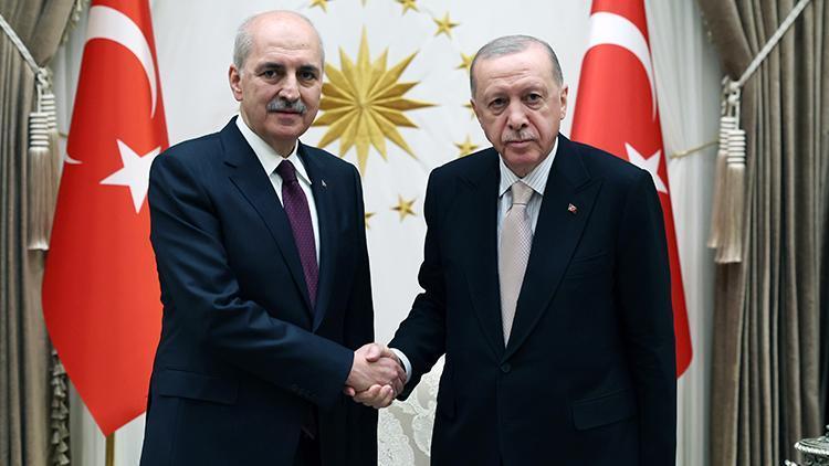 Son dakika haberi... Cumhurbaşkanı Erdoğan Numan Kurtulmuş'u kabul etti