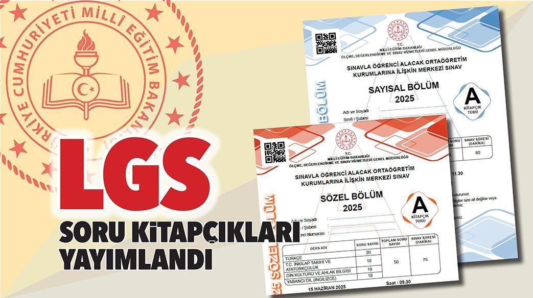 LGS soru kitapçıkları yayımlandı