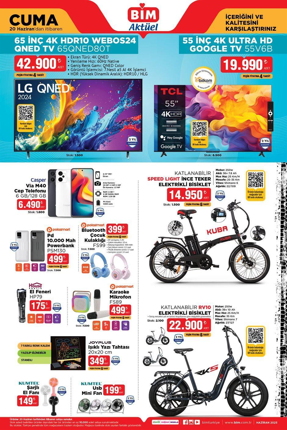 SATIŞA ÇIKIYOR BİM AKTÜEL 17-20 HAZİRAN 2025 KATALOĞU | Bimde bu hafta neler var Bim katalog Smart Drone, Hamak, Katlamalı Çadır getiriyor