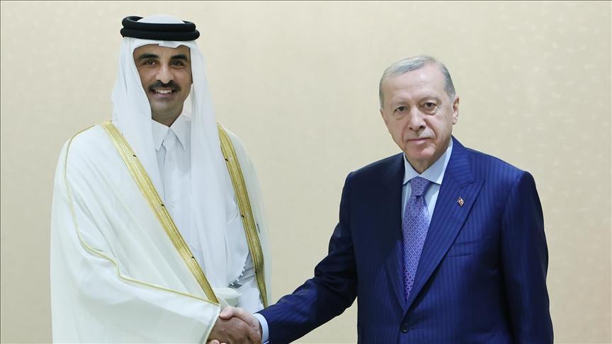 Erdoğan ve Katar Emiri Şeyh Temim'den Önemli Görüşme: Bölgesel İstikrar ve İlişkiler Gündemde!