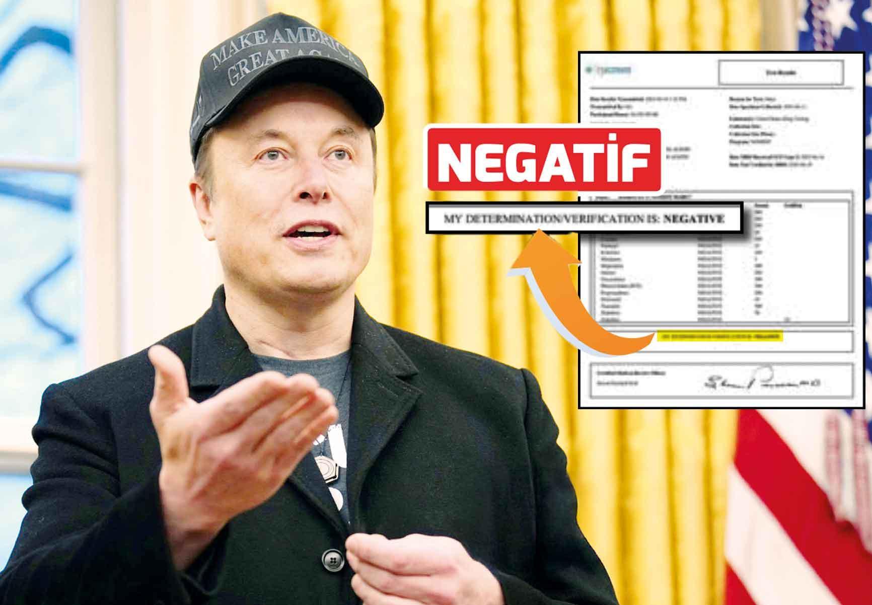 Uyuşturucu testini paylaştı
