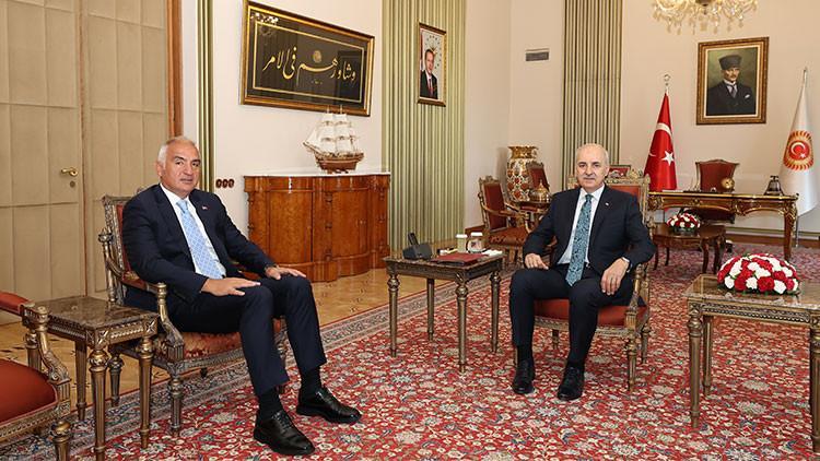 TBMM Başkanı Kurtulmuş, Bakan Ersoy'u kabul etti
