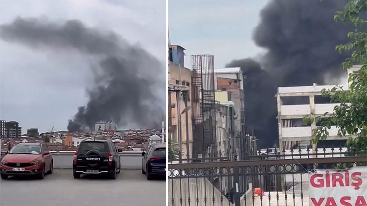 Bayrampaşa'da iş yerinde yangın