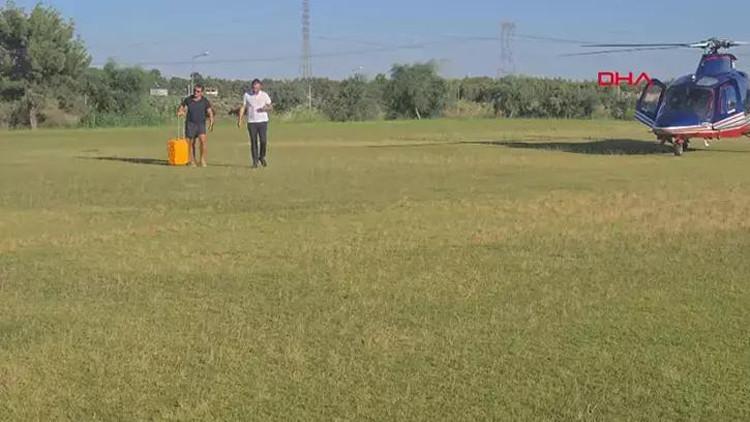 Emre Belözoğlu, Antalyaspor tesislerine helikopterle indi!