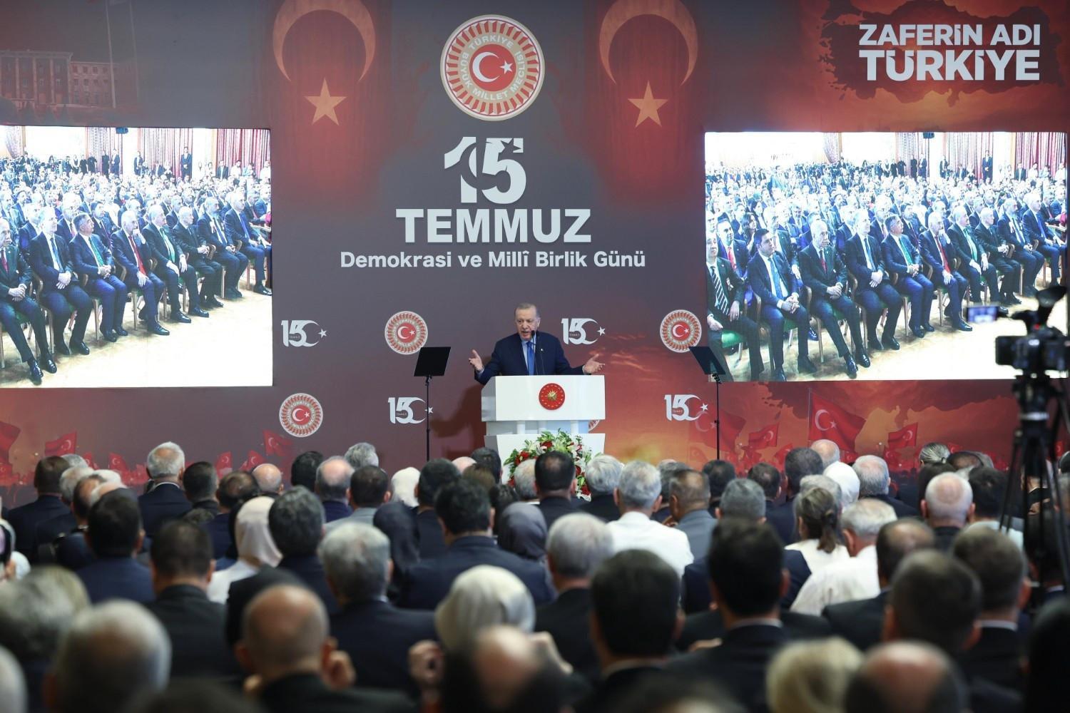 Erdoğan, başarısız darbe yıldönümünde Türkiye için 'Yeni Dönem'